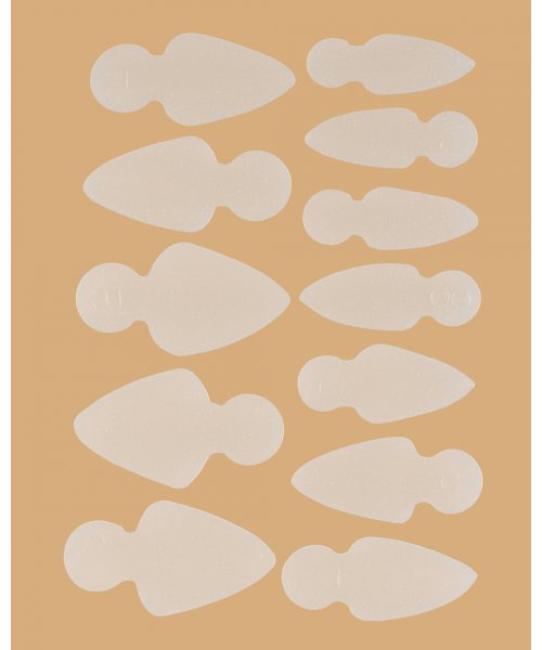 Молды трафареты для френча на верхних формах Mold Short Oval (12 шт/набор)